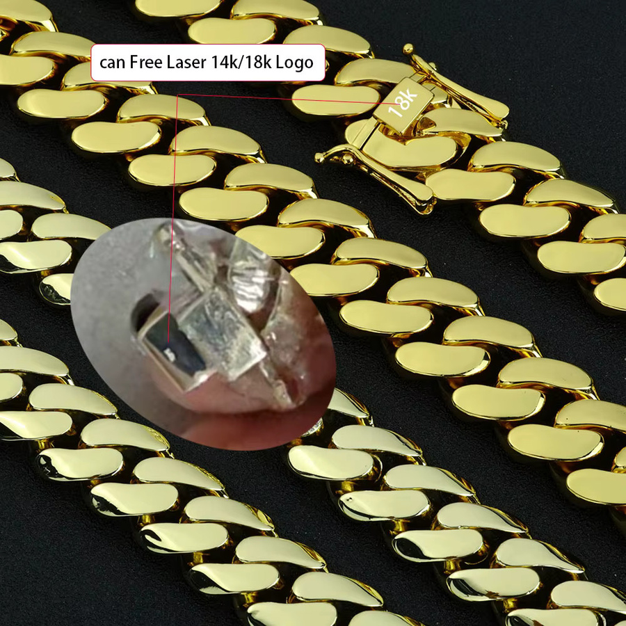 ESKEEM Kette Messing, Gold, Herren, 10/12/22 mm - Bild 3