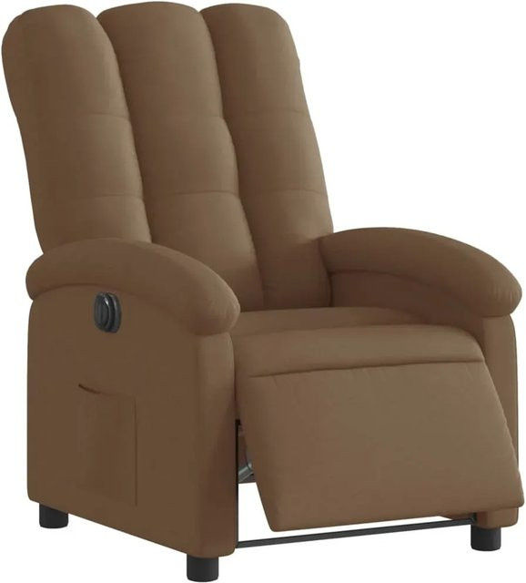 vidaXL Elektrischer Relaxsessel Modell 30 in Braun aus Stoff mit Armlehnen - Bild 1