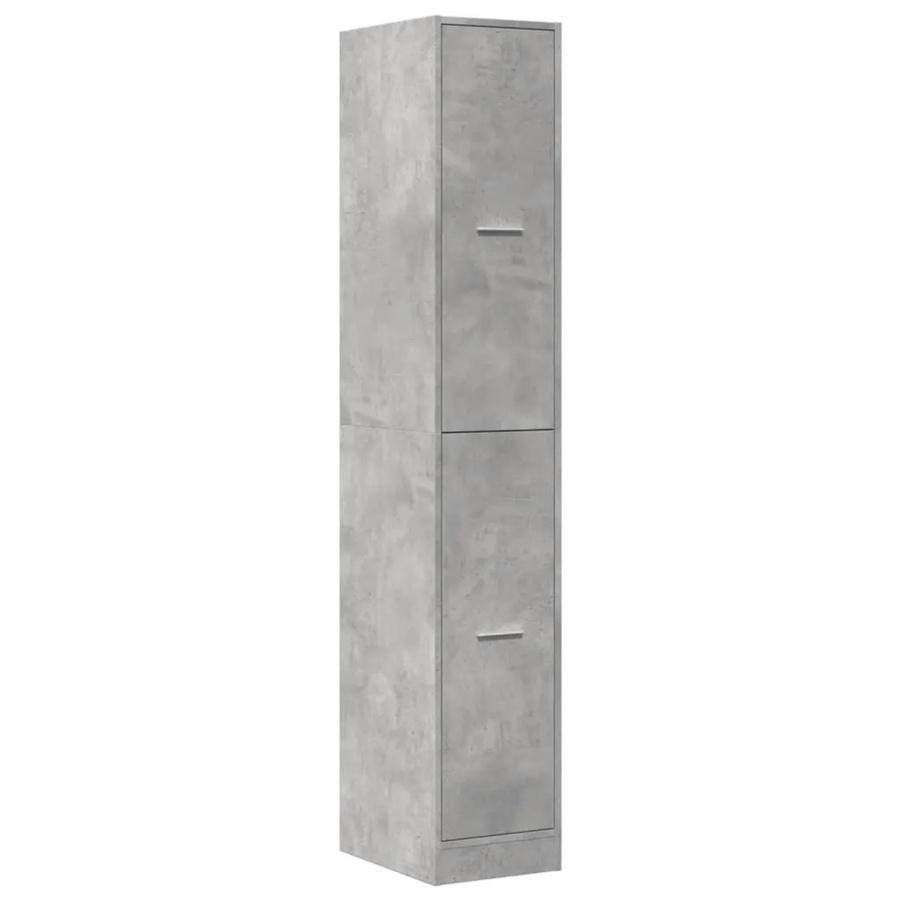 vidaXL Apothekerschrank aus Holzwerkstoff in Betongrau, B: 30 cm, T: 41 cm, H: 174,5 cm - Bild 2