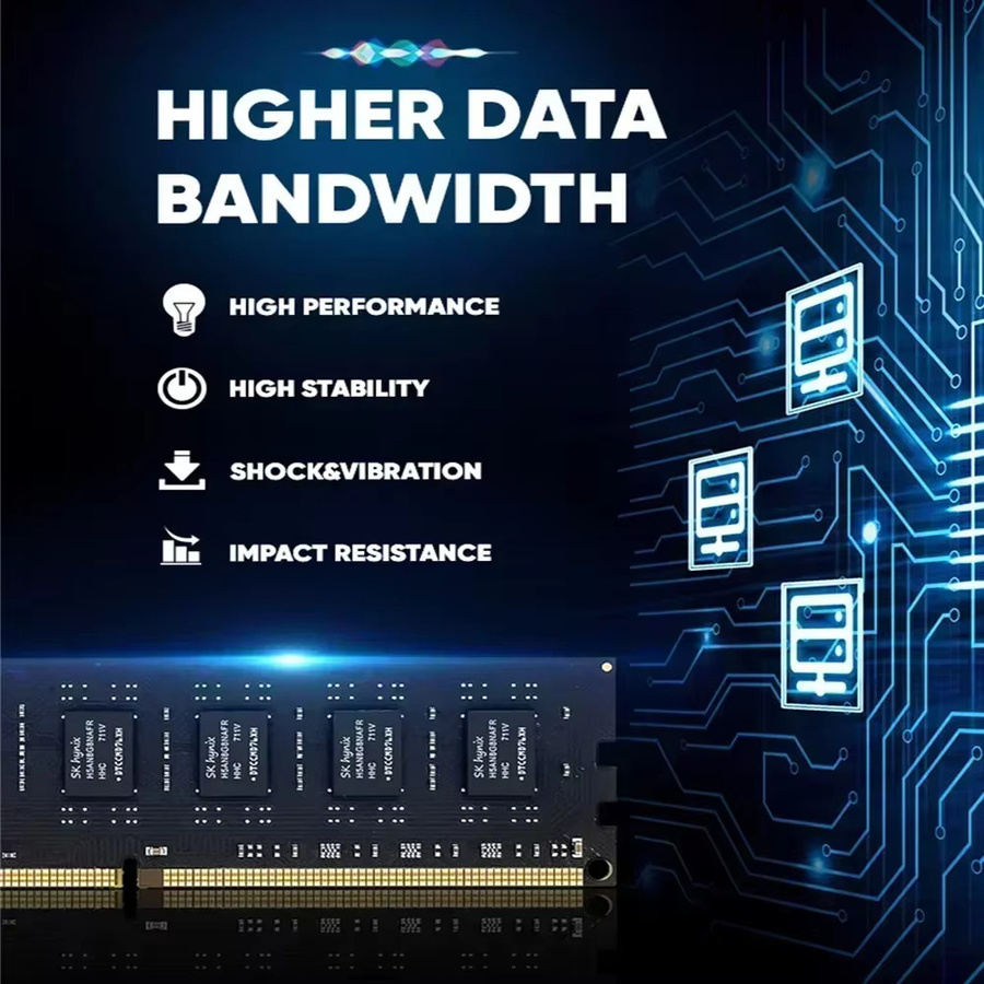 Walram Memoria DDR4 16 GB Desktop-RAM 3200 MHz UDIMM Computer interner Speicher Schwarz - Bild 3