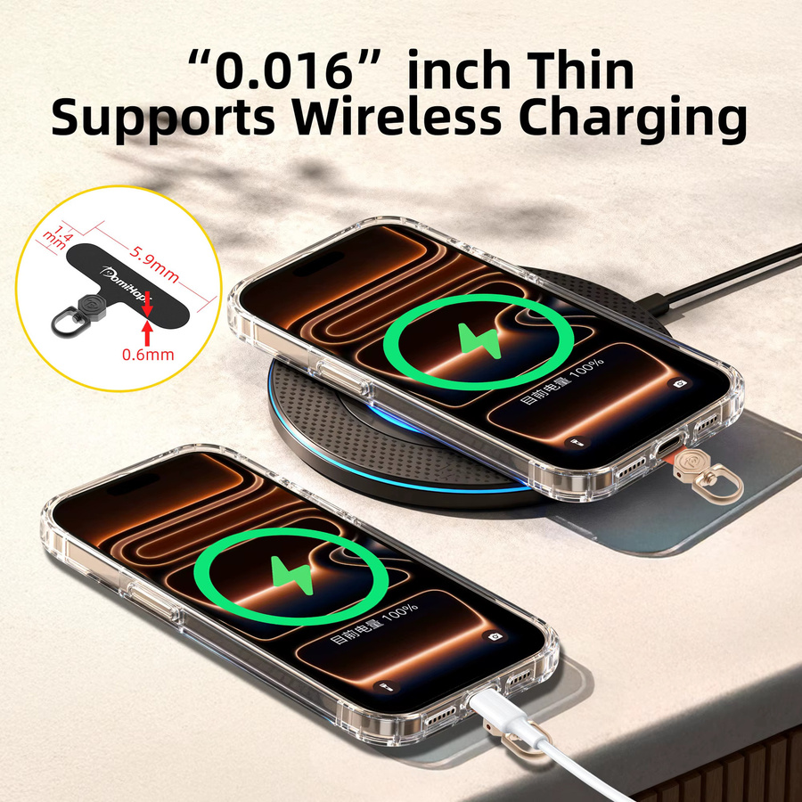 Telefon Tether Tab 360 Grad drehbarer Anti-Drop Lanyard-Clip in Grau für universelle Handyhüllen - Bild 5