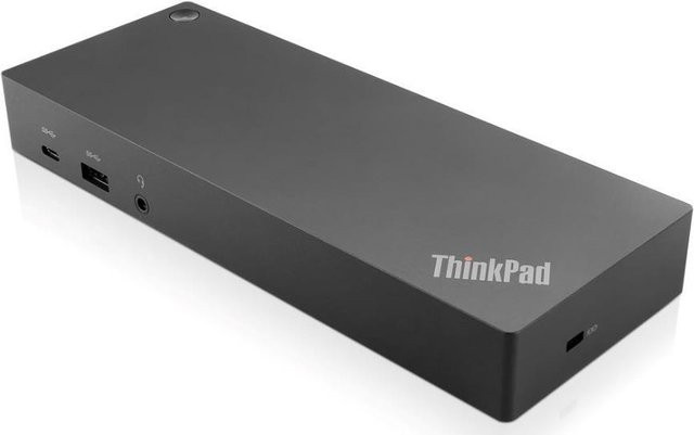 Lenovo ThinkPad Hybrid USB-C mit USB-A Dockingstation 03X7469 Schwarz mit 4K UHD Unterstützung und USB-C sowie USB-A Anschlüssen - Bild 1