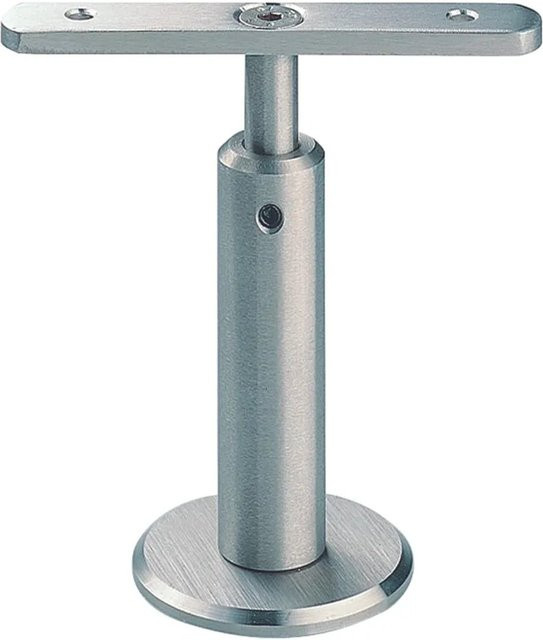 Handlaufkonsole Dieda aus Edelstahl V2A in Silber, gerade - Bild 1