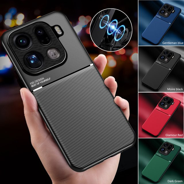 EUCAGR Stoßfeste Magnet-Schutzhülle für OPPO Find X9 Pro in Rot - Bild 1
