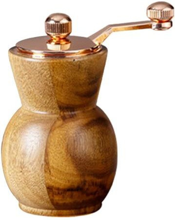 Manuelle Pfeffermühle aus Akazienholz mit Handkurbel und Keramikmahlwerk in Braun, Durchmesser: 10,16 cm - Bild 1