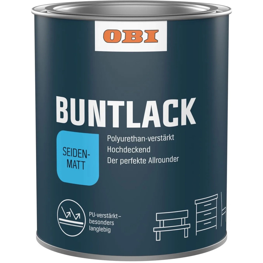 OBI PU Buntlack für Holz in Schokobraun, seidenmatt, 125 ml - Bild 2