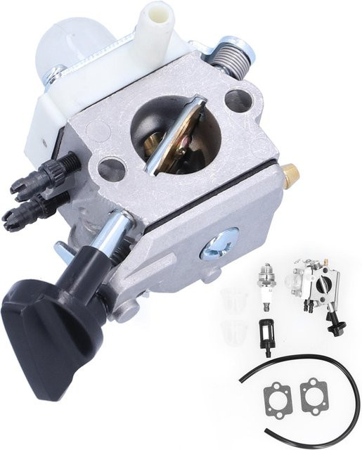 Vergaser-Ersatzsatz aus Aluminium in Silber passend für Stihl Laubbläser BG86 SH56 SH56C SH86 - Bild 1