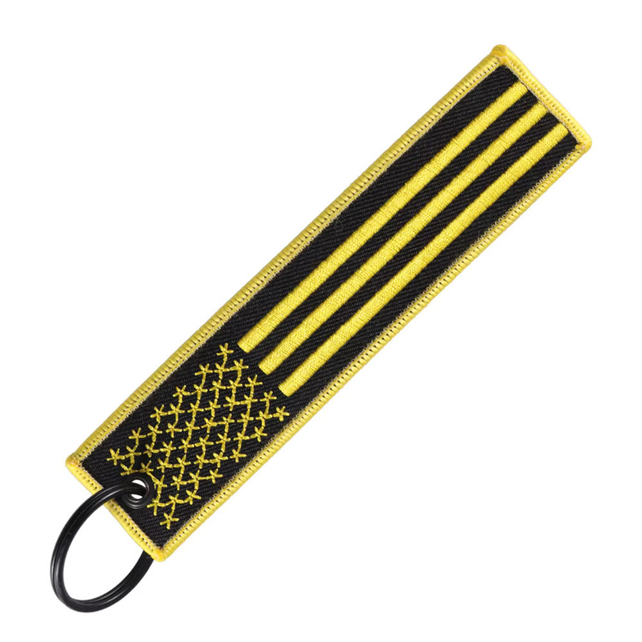 Schlüsselanhänger Stickerei, Amerikanische Flagge, Unisex - Bild 2
