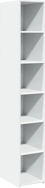 vidaXL Highboard Weiß modern aus Holzwerkstoff B/T/H: 30 x 41 x 185 cm - Bild 1