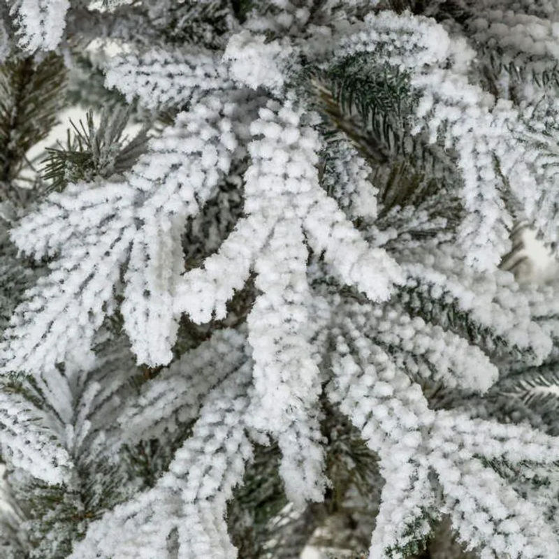 SPRINGOS Kunstweihnachtsbaum Kaukasische Tanne in Grün und Weiß mit realistischem Schnee und stabilem Metallständer, Höhe: 180 cm - Bild 3