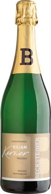 Becksteiner Winzer Kilian Klepsauer Kerner Sekt, trocken, 2023, Schaumwein, 0,75 l - Bild 1