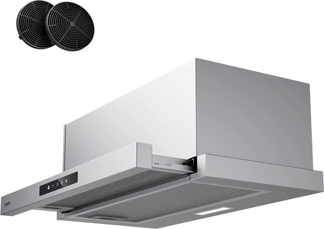 CIARRA Unterbau Dunstabzugshaube VM6909AS in Silber, Flachschirmhaube mit 606 m³/h Absaugleistung, Breite: 60 cm - Bild 1