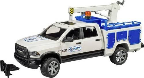Bruder Dodge RAM 2500 Service Truck Modellfahrzeug mit Kran und Rundumleuchte - Bild 1