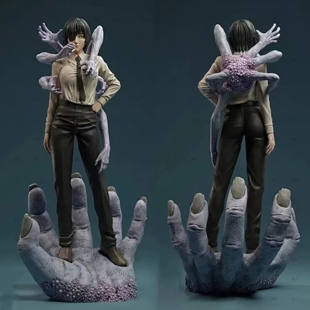 MODX Chainsaw Man Himeno-Kettensägenmann-Diorama, Fantasy-Miniatur, Harz, Maßstab 1:24, unmontiert und unbemalt - Bild 1