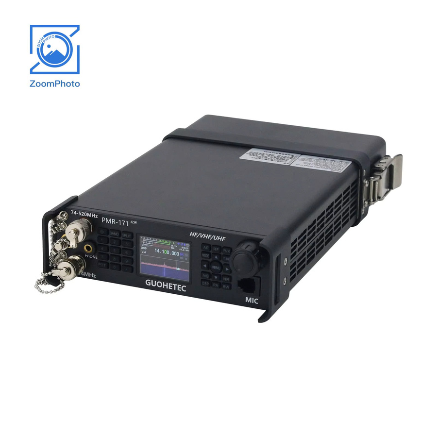 HAMGEEK PMR-171 SDR Funkgerät Version 2 in Schwarz, 100K-2GHz, 20W, VHF UHF HF CW AM SW, Taktisches Mobilfunkgerät - Bild 3