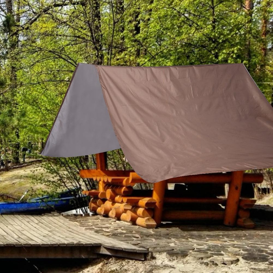 KONNWEI Wasserdichte Ersatzplane für Schaukelüberdachung und Spielplatzdach aus Polyester, beige - Bild 6