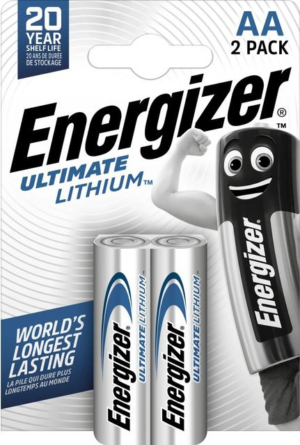 Energizer Ultimate Lithium AA Batterien, Silber, 2 Stück - Bild 1
