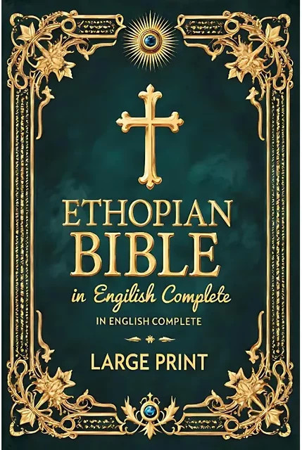 Religiöses Aluminium Blechschild Äthiopische Bibel Englisch Großdruck als christliche Wandkunst Dekoration in Weiß und Mehrfarbig von CIFBUY - Bild 1