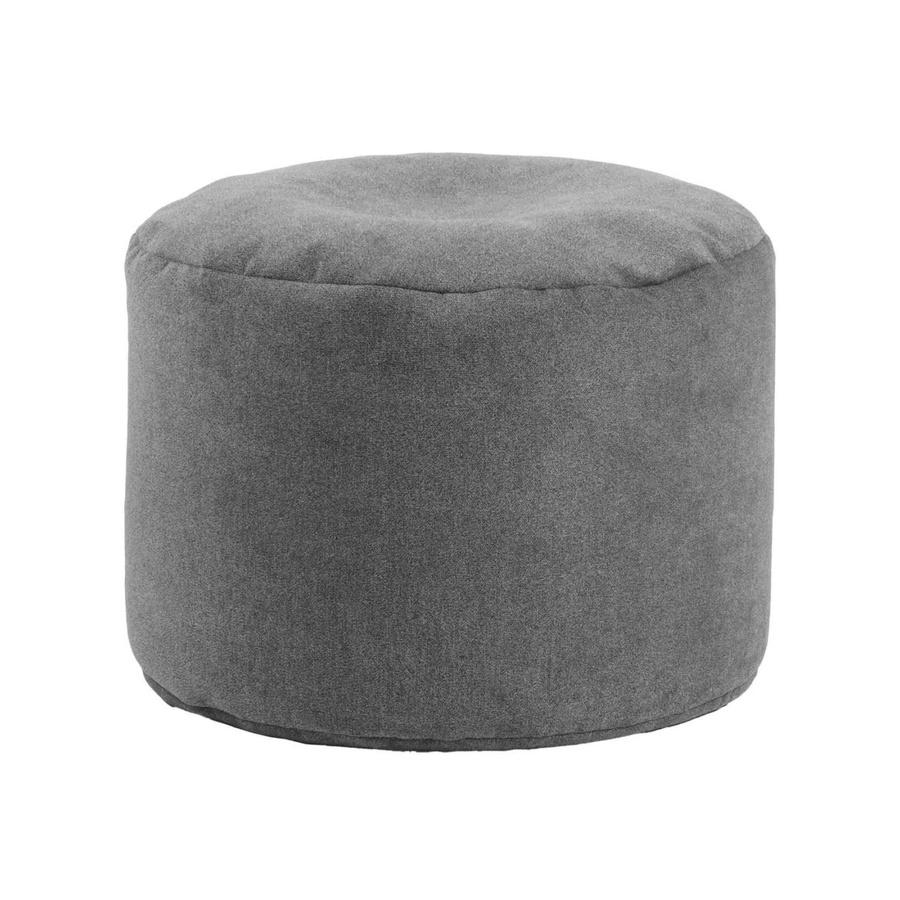 mokebo Pouf Sitzhocker und Bodenkissen rund in Anthrazit - Bild 2