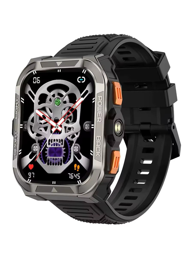 Blackview W80 PRO Smartwatch für den Außenbereich mit GPS, 1,91 Zoll Display und Taschenlampe in Schwarz oder Beige - Bild 6