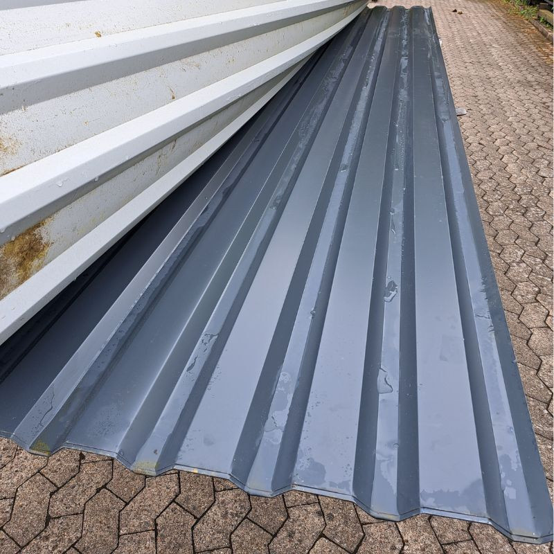 Trapezblech 20/138 Wand Friedrich von Lien AG Anthrazitgrau 8 Stück Länge: 4,50 m, Breite: 138 cm - Bild 1
