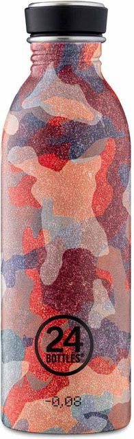 24Bottles Urban Bottle Camo Coral in Rot und Multicolour, 500 ml - Bild 1