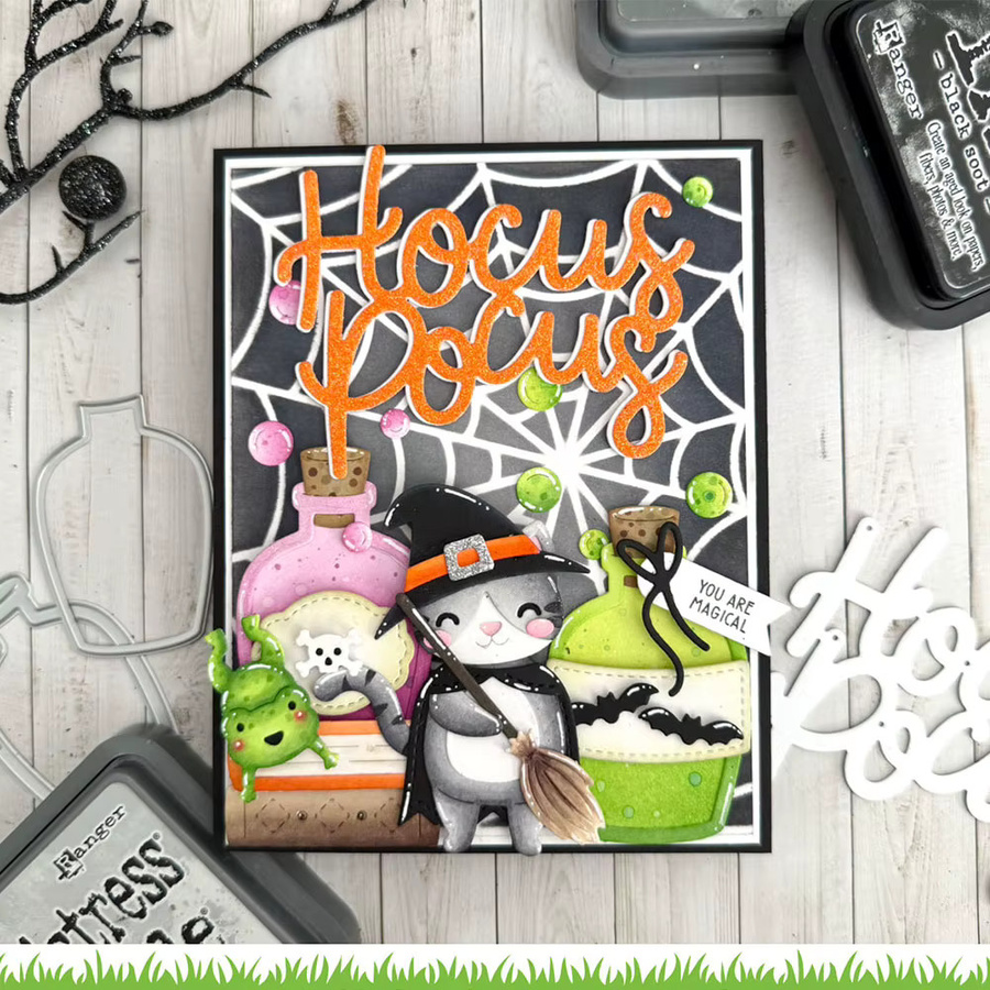 Happy Ghost und Build-a-Cat Metallstanzformen für Halloween DIY Scrapbook und Grußkarten - Bild 3