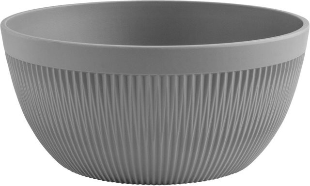 VEGA Schale Kanas Salatschale mit Relief, grau, Durchmesser: 23 cm, Höhe: 10,5 cm - Bild 1