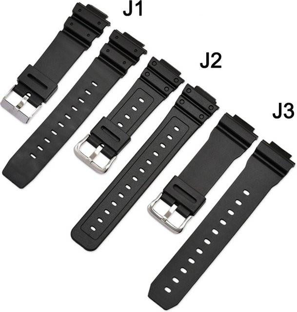 strapfreak Uhrenarmband Harz, 16 mm, Schwarz, Herren - Bild 1