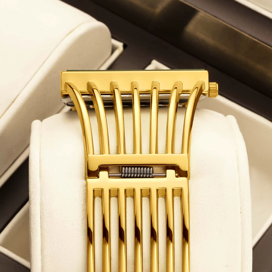YaLaLuSi Armbanduhr, Quarz, Bicolor, Gold, Weiß, Damen - Bild 4