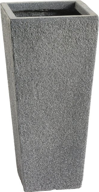 Pflanztopf Fibreclay Anthrazit B/T/H: 23,5 x 23,5 x 50,5 cm - Bild 1