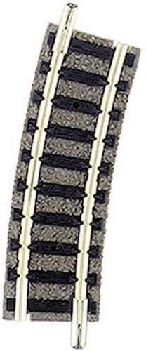 Fleischmann N piccolo Gebogenes Gleis 15°, 192mm, mit Bettung - Bild 1