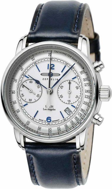 Zeppelin Chronograph, Automatik, Edelstahl, 42 mm, Herren - Bild 1