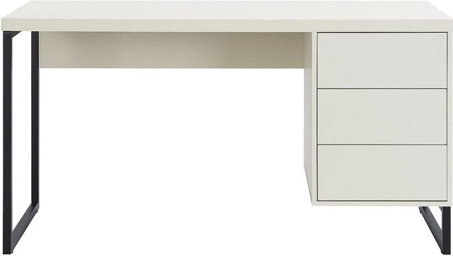 Pascal Morabito Schreibtisch Timfia in Beige und Schwarz, modern, B: 140 cm, H: 75 cm, T: 60 cm - Bild 1