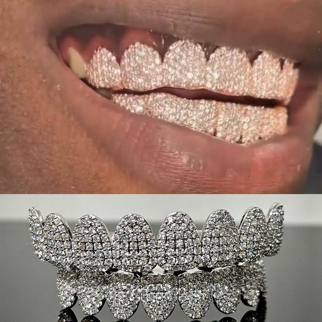 RACHELZ Zirkon Zahn Grills, Unisex - Bild 1