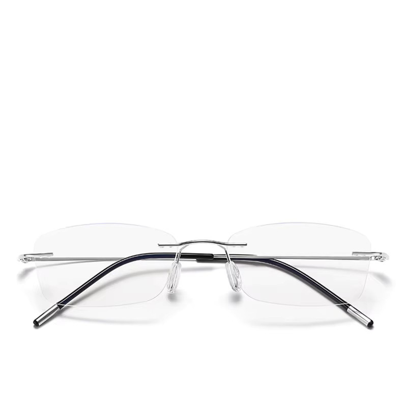 Lesebrille May Flower, randlos, Titanium, rechteckig, Unisex - Bild 2