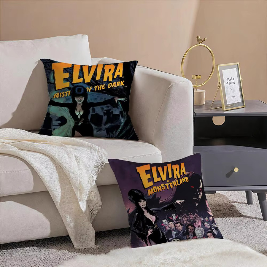 E-ElviraS Mistress Dark Kissenbezug aus Plüsch in Schwarz mit unsichtbarem Reißverschluss, B/B/H: 30 x 30 x 30 cm - Bild 2