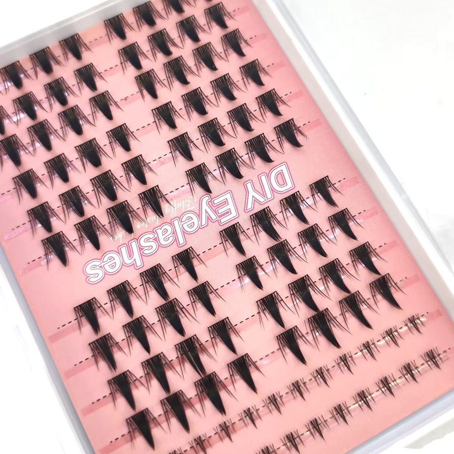 3D DIY Segment Falsche Wimpern Manga, Black, Unisex, Natürlich - Bild 3