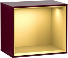 V&B Finion Wandbeleuchtung Regalmodul mit LED in Gold Matt, B/H/T: 41,8 x 35,6 x 27 cm - Bild 1