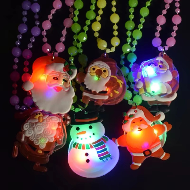 Halskette Kinder, im Dunkeln leuchtend, Weihnachts Dekoration - Bild 3