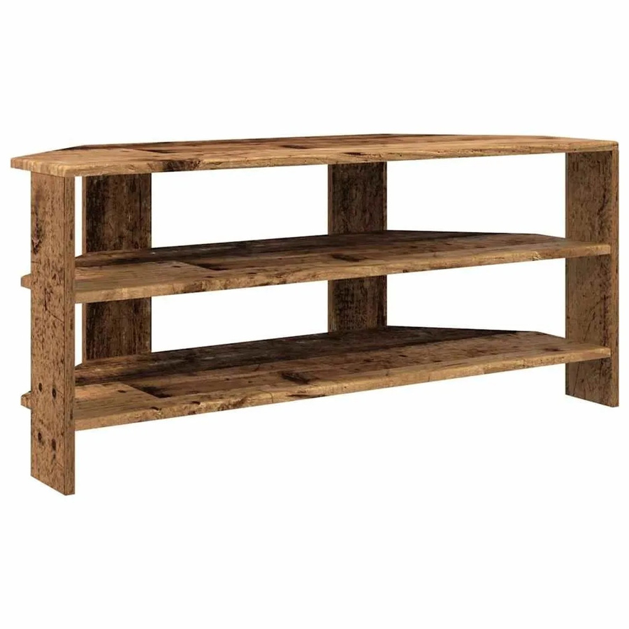 vidaXL Eck-TV-Schrank in Altholz-Optik, Braun, B/T/H: 102 x 40,5 x 45 cm - Bild 2