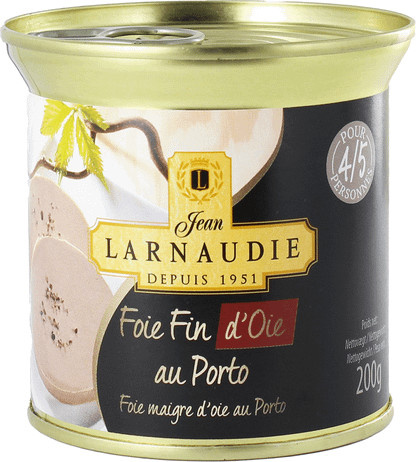 Jean Larnaudie Gänseleberpastete mit Portwein 200 g - Bild 1