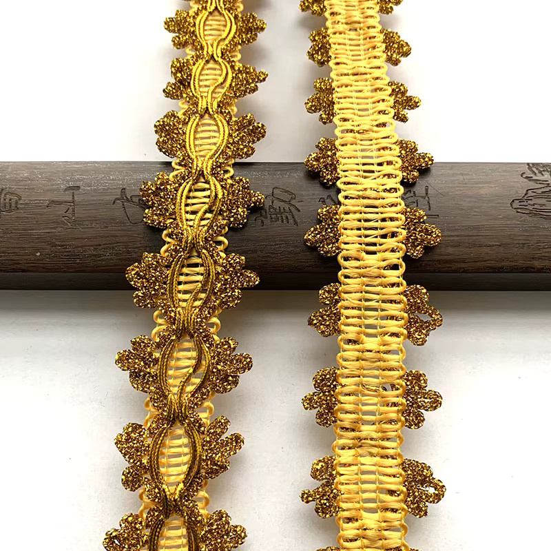 DIY-Bastelbänder in Gold und Silber mit geschwungenem Taubenflügel-Design, 4 m pro Packung, Textil-Zubehör für Vorhänge, Kleidung und Dekoration - Bild 2
