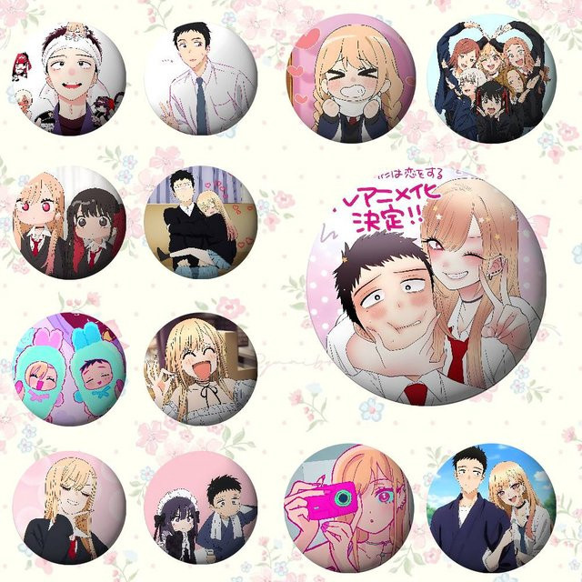 Anstecknadel Anime M-My Dress Up Darling, Weißblech, Unisex - Bild 1