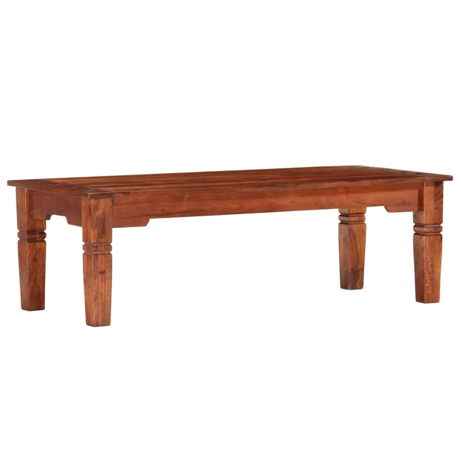 vidaXL Couchtisch aus Akazienholz in Braun, B/T/H: 110 x 50 x 35 cm - Bild 2