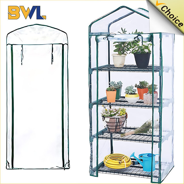 Regensichere Gartenwärmer-Abdeckung aus PVC für Pflanzen und Gewächshäuser, transparent und grün - Bild 1