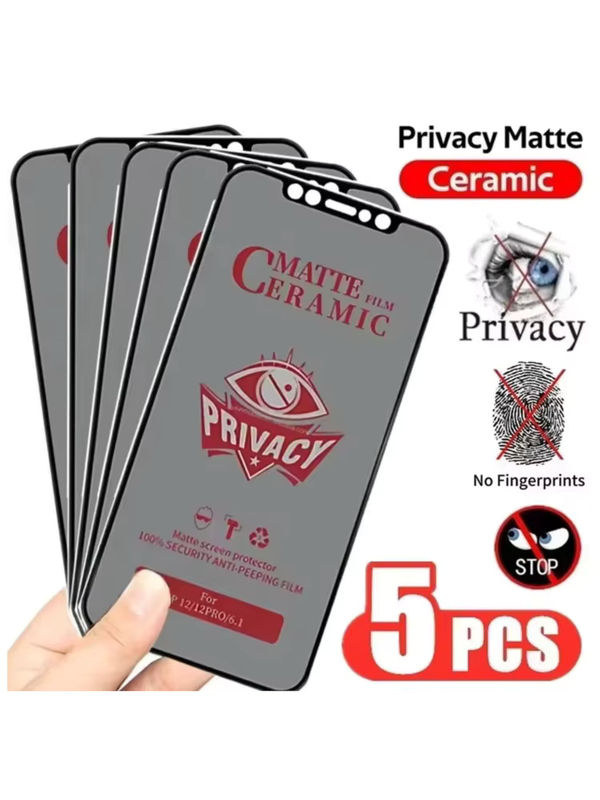 Caynes Anti-Spy Mattfolie Displayschutz aus Keramikmembran für Samsung Galaxy A56 5G A55 A54 A53 A52 A51 A50 A36 A32 A17 A16 A15 A73 in Transparent - Bild 7