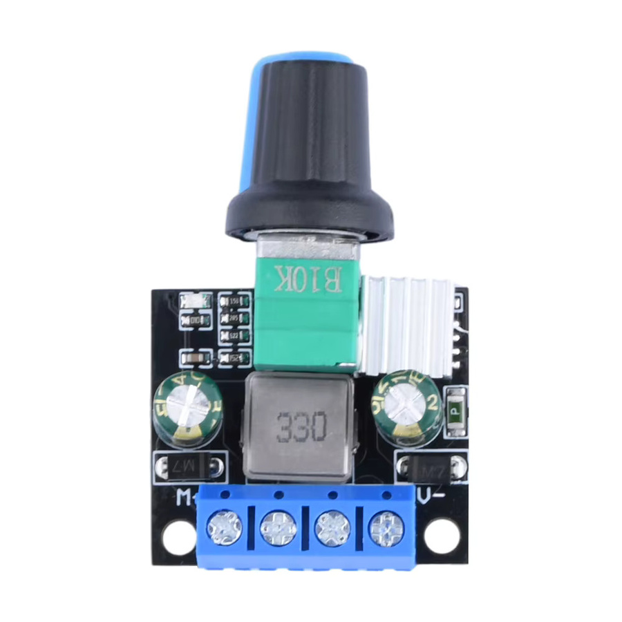 Aideepen PWM Motor Drehzahlregler und LED Dimmer mit B10K Potentiometerknopf für DC12V 24V Bürstenmotoren und LED-Lichtleisten - Bild 3