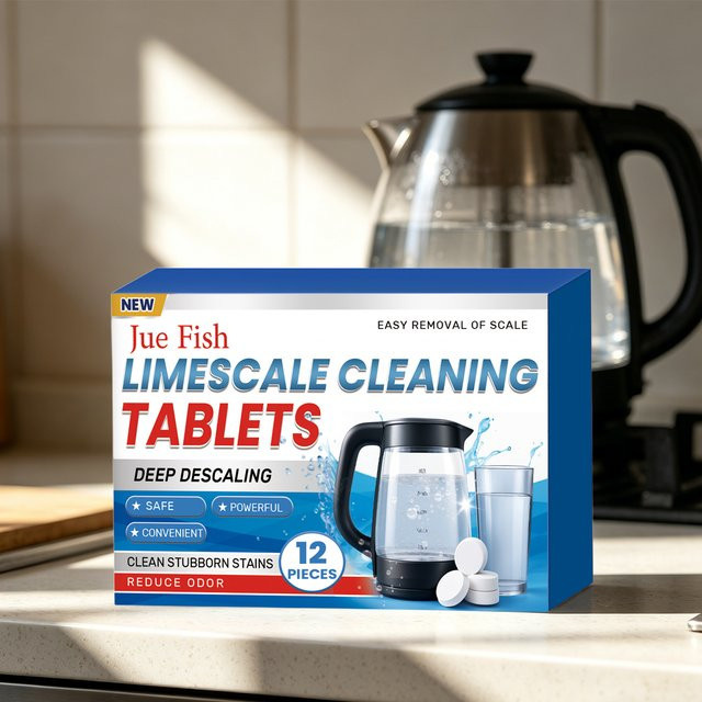 Jue-Fish Entkalkungstabletten für Wasserkocher und Kaffeemaschinen in Multicolour zur Entfernung von Kalkablagerungen und Gerüchen - Bild 1