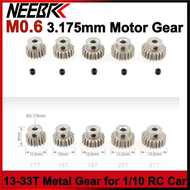 NeebRC Metall Ritzel Motor Getriebe, 1:10 RC Auto Modell Teile - Bild 1